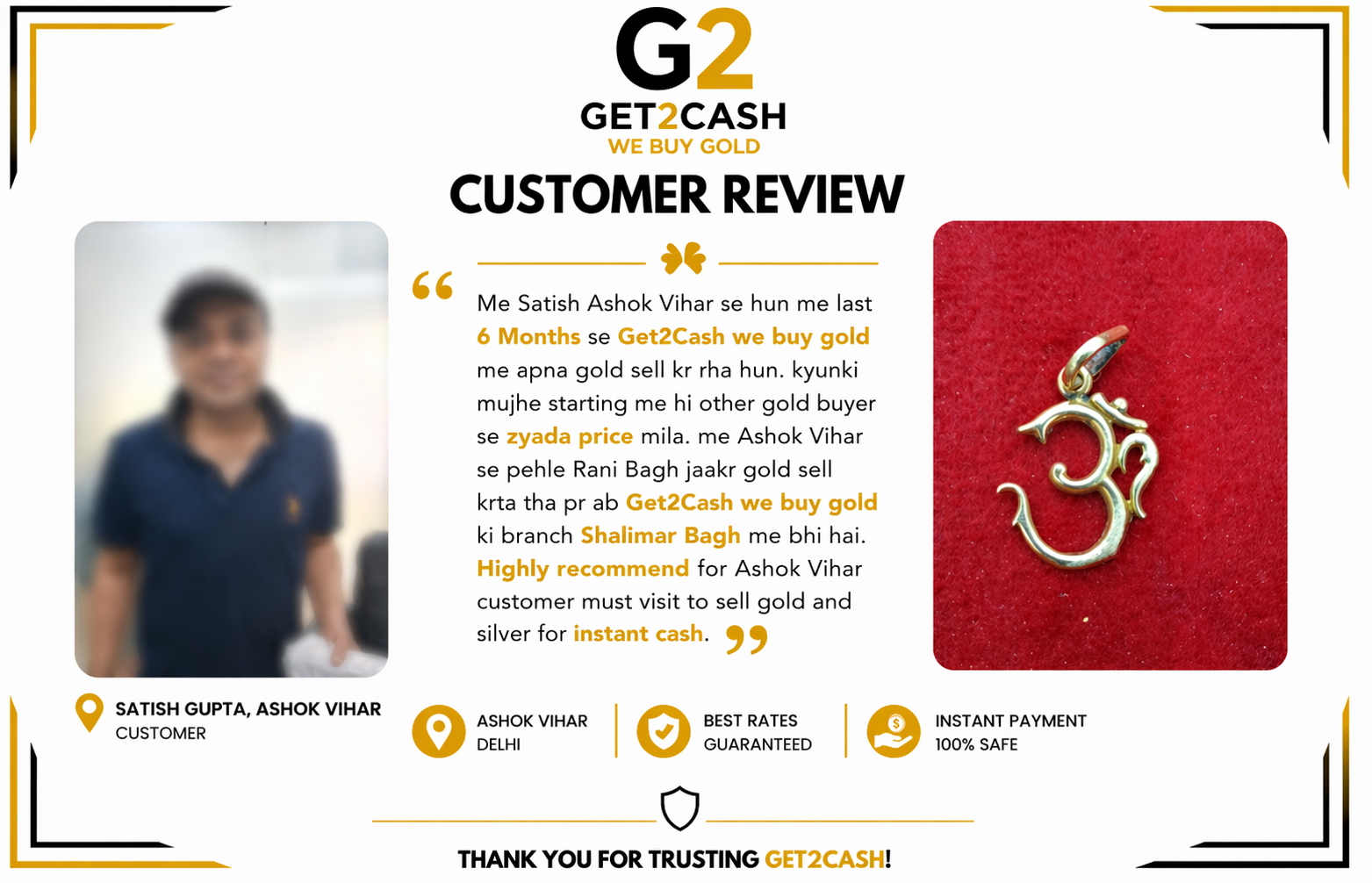 Gold Buyer in Paschim Vihar